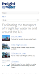 Mobile Screenshot of freightbywater.fta.co.uk