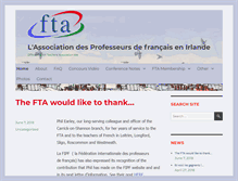 Tablet Screenshot of fta.ie